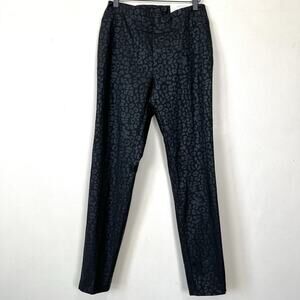 Soft‎ Surroundings Womens Black Leopard Print Legging Ankle Pants Size S